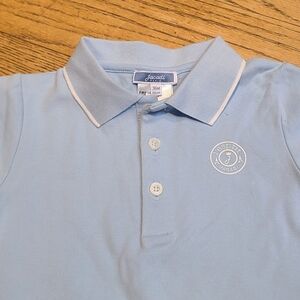NWOT Jacadi blue polo shirt onesie 36 mo 96 cm